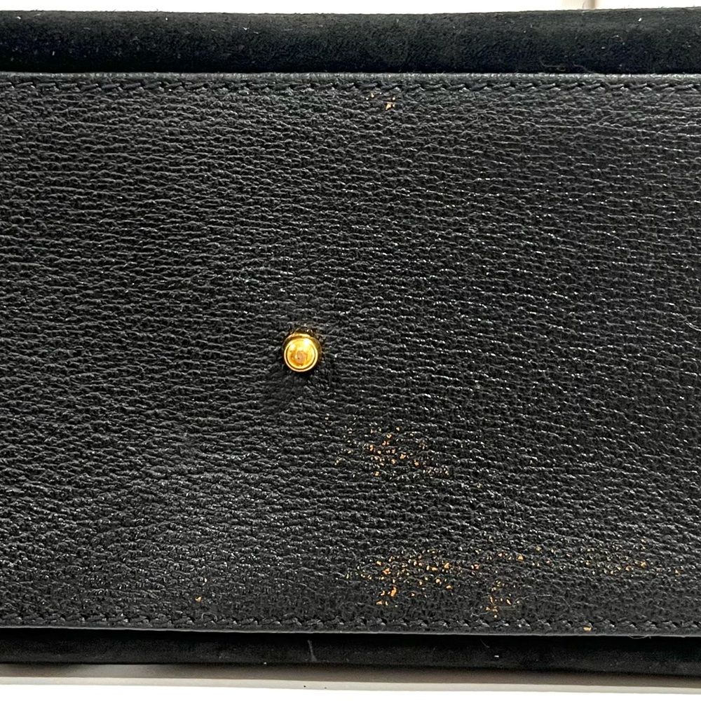 Gucci Diana Bamboo Top Handle Bag in Black Suede - Picture 5 of 9